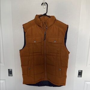 Men's Brown Puffer Vest